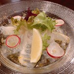 Cheese Dining Zolo - 鮮魚のカルパッチョからすみがけ