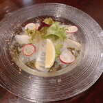 Cheese Dining Zolo - 鮮魚のカルパッチョからすみがけ　980円