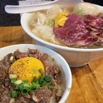 塩そば専門店 桑ばら - クワジバラ＋国産牛卵黄丼