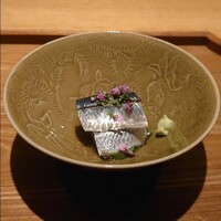 日本料理FUJI - 真鰯の酢締めと空芯菜のお浸し