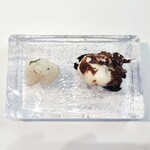 ウシマル - ①【九十九里産スミイカのクロスティーニ】