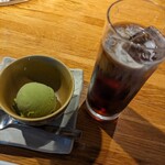 グルメリア六甲 - 網焼きランチは食後のデザート、ドリンク付き。ハンバーグランチもデザート有り。