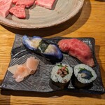 グルメリア六甲 - 網焼きランチに付いているお寿司。