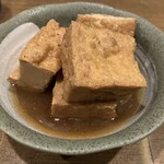 鳥しん - 厚揚げ(サービス)