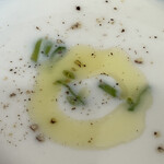 白めがねさんのpizza - 新玉葱の冷製スープ✨