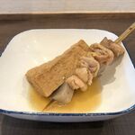 うどん かめや - 厚あげ＆とり皮