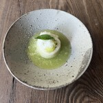 タイ料理 みもっと - メロンとカノムチャンを組み合わせたデザート