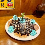 カフェ マチルダ - チョコミントパンケーキ ハーフ