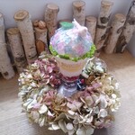 ラトリエ ア マ ファソン - 紫陽花を模したグラスデザート