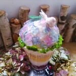 ラトリエ ア マ ファソン - 紫陽花を模したグラスデザート