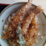 ゆで太郎 - ミニ三海老天丼