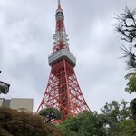 東京 芝 とうふ屋うかい - お庭から見た東京タワー