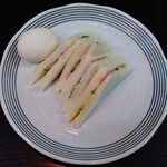 アムール - 令和6年6月 モーニング(6:30〜)
モーニングサービス 税込350円
サンドウィッチ、ゆで玉子、アイスコーヒー