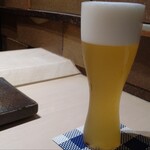 鮨 銀座 おのでら - 生ビール