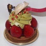パティスリーマサ - ・「ピスタチオチョコクリームと苺のタルト(¥648)」