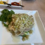 広東家庭料理おかむら - お願いしました、ネギたれが絶品