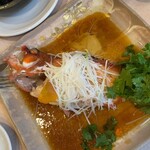 広東家庭料理おかむら - ハタの蒸し 最高の味付け！