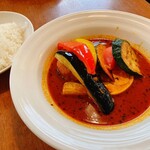 カフェレストラン きたら - えびクリームコロッケ入りスープカレー