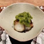 251793134 - 【写真①】蛸(広島県)と翡翠茄子の緑酢