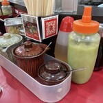 ラーメン 杉田家 - 卓上調味料