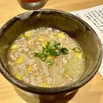 おさだ - お通しの餡がかかった茶碗蒸しがまず絶品