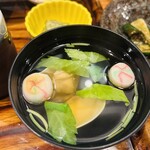 炭焼 うな富士 - お吸い物　染み渡ります(*´-`)