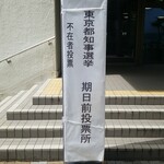 キッチン ブルー グローブ - 期日前投票の受付開始案内 (おまけ)