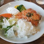 キッチン ブルー グローブ - ワンプレート、カポナータはタップリ！