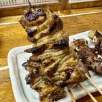 もつ焼 でん - しろ 180円(税込)