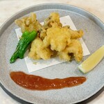 割烹角打 SAKE and - ハモと舞茸の天ぷら