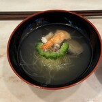 割烹角打 SAKE and - お通し(妻用の温前菜)