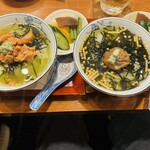 くらくえん - シャケ茶漬けと梅茶漬け