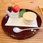 柚木元 - みつ豆、梅アイス