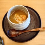 柚木元 - ザリガニのお出汁の茶碗蒸し、