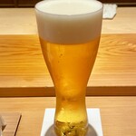 鮨 さかい - 生ビール プレミアム・モルツ
