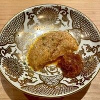 鮨 さかい - 鮟肝(北海道余市産)&刻み奈良漬