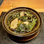 季寄料理よしかわ - わらび鍋
