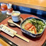 しほう田 - セットサラダ＆茶碗蒸し