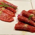 黒毛和牛焼肉 虎斑 - 赤身