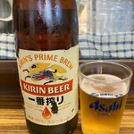 立呑み処 入部酒店 - 瓶ビール大キリン一番搾り
