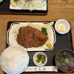 とん㐂 - 大ロースカツ定食　大盛り