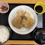 食処 そうしゃん - アジフライ定食(１３２0円）
