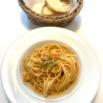 M8 - 海老のパスタ〜桜海老のトマトクリームソース