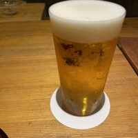 天満橋 藤かわ - 生ビール中