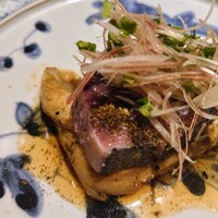 魚料理 あぎやお - カツオの炙りとナス煮浸し