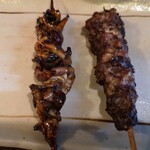 味治 - 肝焼き、えり焼き。今回は肝焼きが見事