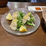 串揚オイルマルシェ - 5000円コース ホタテのカルパッチョ