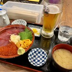 仲家 - ⑦うに、いくら、まぐろ
生ビール　スーパードライ樽生