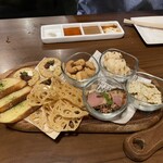 串揚オイルマルシェ - 5000円コース おつまみプレート