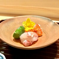多仁本 - 明石の真鯛と車海老のお造り